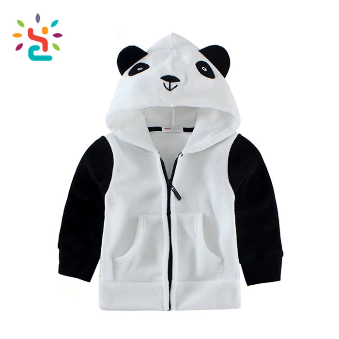 casaco de panda com capuz
