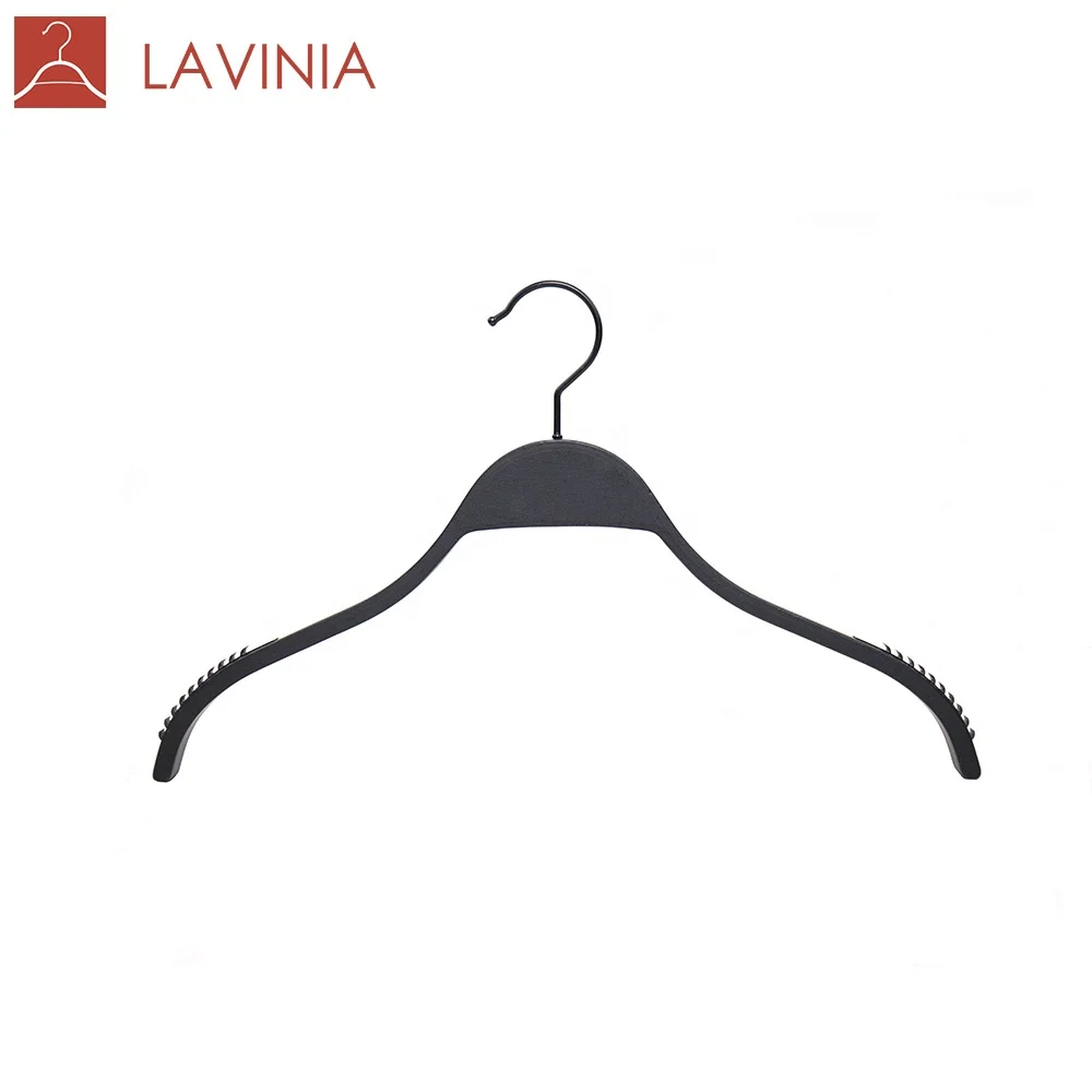 

LAVINIA non slip coat black wood hanger, Any color