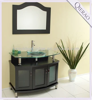 Qierao Modern Irregular Shape And Curved Wood Bathroom Vanity Qierao Modern Irregular Shape And Curved Wood Bathroom Vanity Funiture Qi 1015