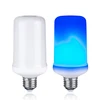 Customized E26 E27 4W Red Blue 3 modes 12v e27 led flickering flame bulb
