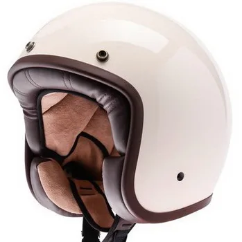 Factory Flat Sliver Motorcycle Open Face Helmet Custom Plain White Motorcycle Helmets With Icc