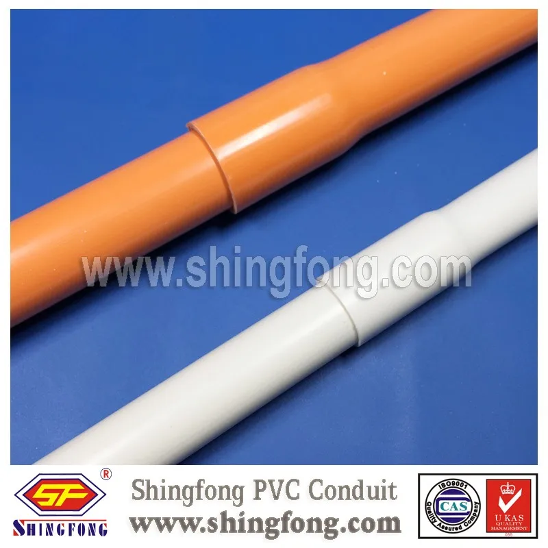 Factory Wholesale 20mm 25mm Thin Wall Electrical Conduit Plastic