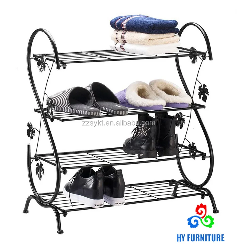 Stylish S Shaped Wrought Iron 4 Tiers Shoe Racks Wholesale Buy Wrought Iron Shoe Racks 4 Tiers Shoe Racks Shoe Racks Wholesales Product On Alibaba Com