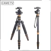 China CAME-TV Q66C 17.6lbs payload Carbon Fiber Tripod Monopod Macro for Photography video with Ball Head