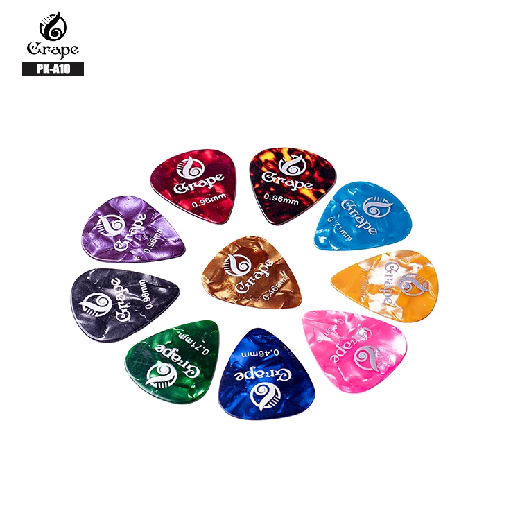 

Wholesale 0.48/0.71/1.0 Thickness Cheap Custom plastic Guitar Picks, Various