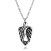 Internet Hit Hot Sale Style Angel Wings Shape Silver Urn Necklace