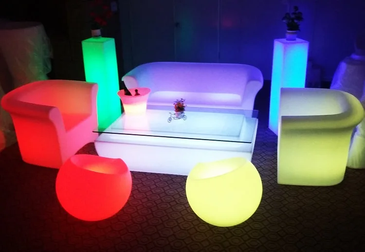 Hot Selling Unique Modern Plastic Led Light Up Sofa Set For Restaurant Sofa Seat Buy Unique