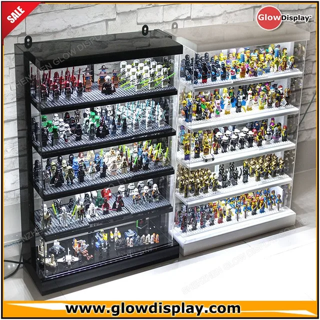 Super Custom Plexiglass Acrylic Lego Minifigure Display Case - Buy Lego GO-71