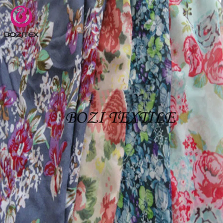 printed chiffon dress fabric