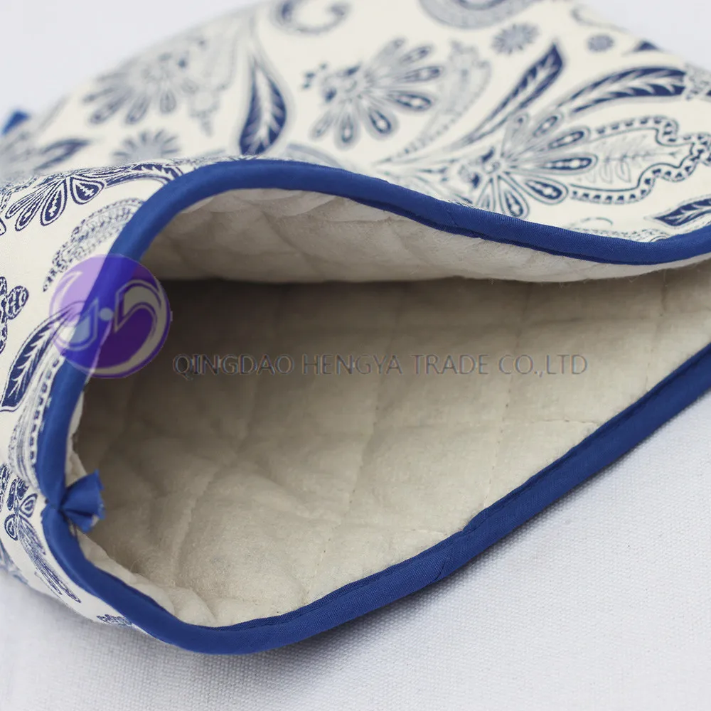 
home textile heat resistant custom printed cotton fabric tea cosy 