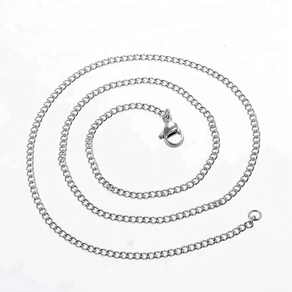 

316L stainless steel simple chain for men, Picture