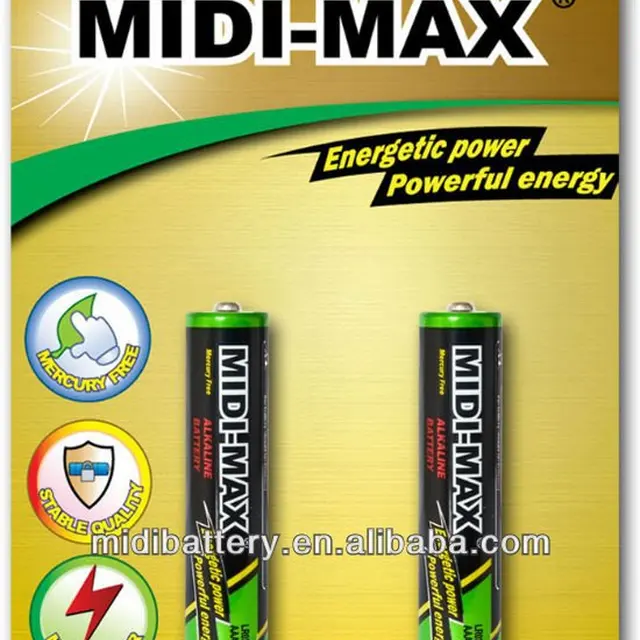 max power 1.5v aaa alkaline ready power battery