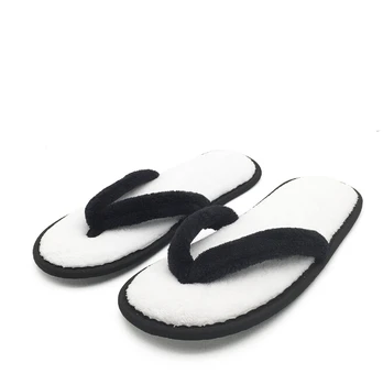 plush flip flop slippers