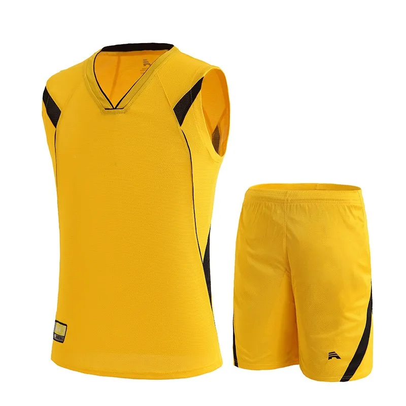 plain yellow basketball jersey, plain 