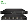 128 IP input 16*DVB-S/S2 IRD with Multiplexer Scramble QAM Modulator