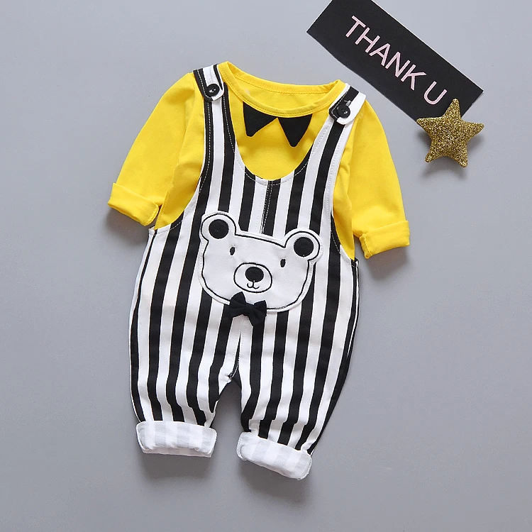 

New release bear design baby boy overall clothe set with bow tie, As pictures shows, we can according to your request also