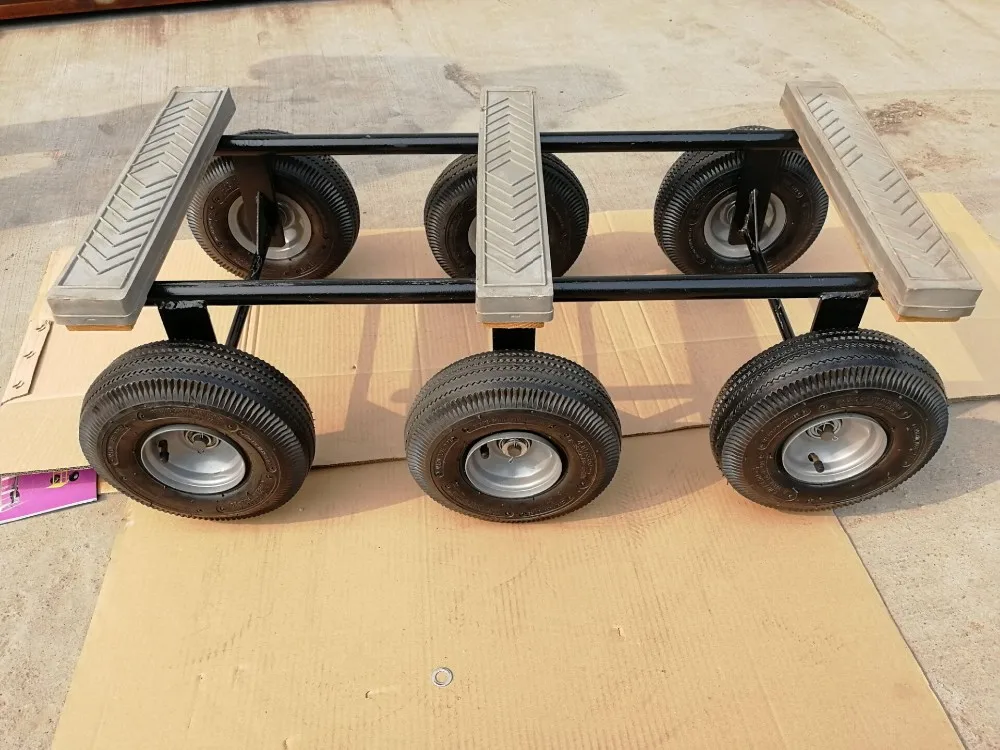 Six Wheel Piano Moving Wood Dolly With 10 Inch Wheel For Sale - Buy