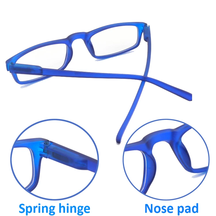 Blue High Nose Bridge Frame Glasses Rubber Reading Glasses Buy Rubber Reading Glasses High