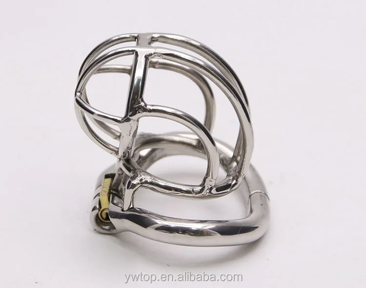 62mm Reverse Design Stainless Steel Stealth Male Chastity Device Cock ...