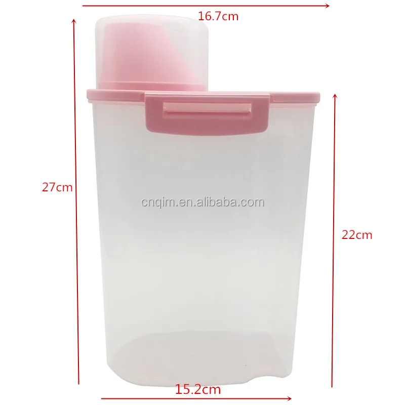 

Kitchen Wall Mounted Cereal Keeper Dry Food Storage Container Plastic Cereal Dispenser Storage Box