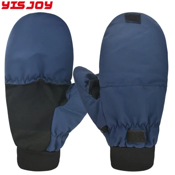 Winter Waterproof Ice Heated Fishing Gloves Mittens Insulated Crabbing ...