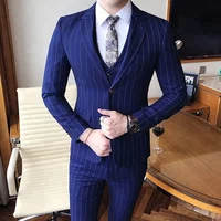 

2018 stylish men's formal business blazer fashion new design 3 pieces man suit