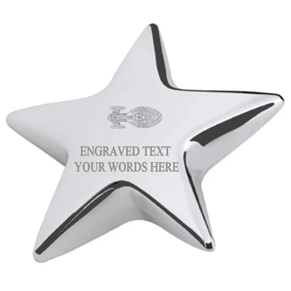 Starhip Office Desk Paperweight Engraved