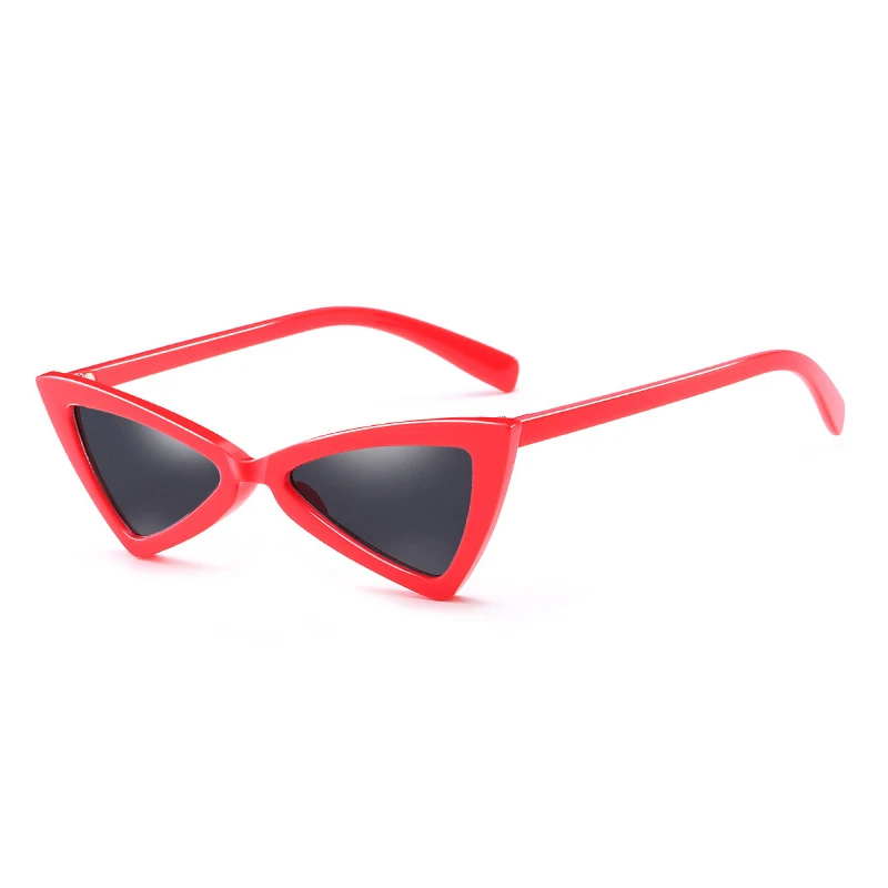 

201401 Superhot Women Cat Eye Sun glasses Ladies Cateye Shades 2018 Red Bowknot Shaped Sunglasses