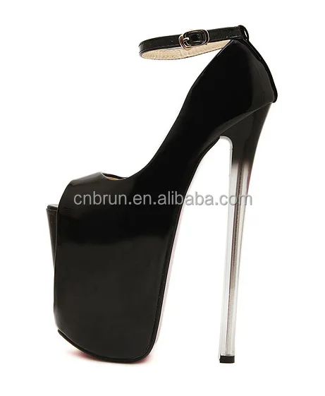 

Black Mary Jane Platform Stiletto Super High Heels Shoes for women