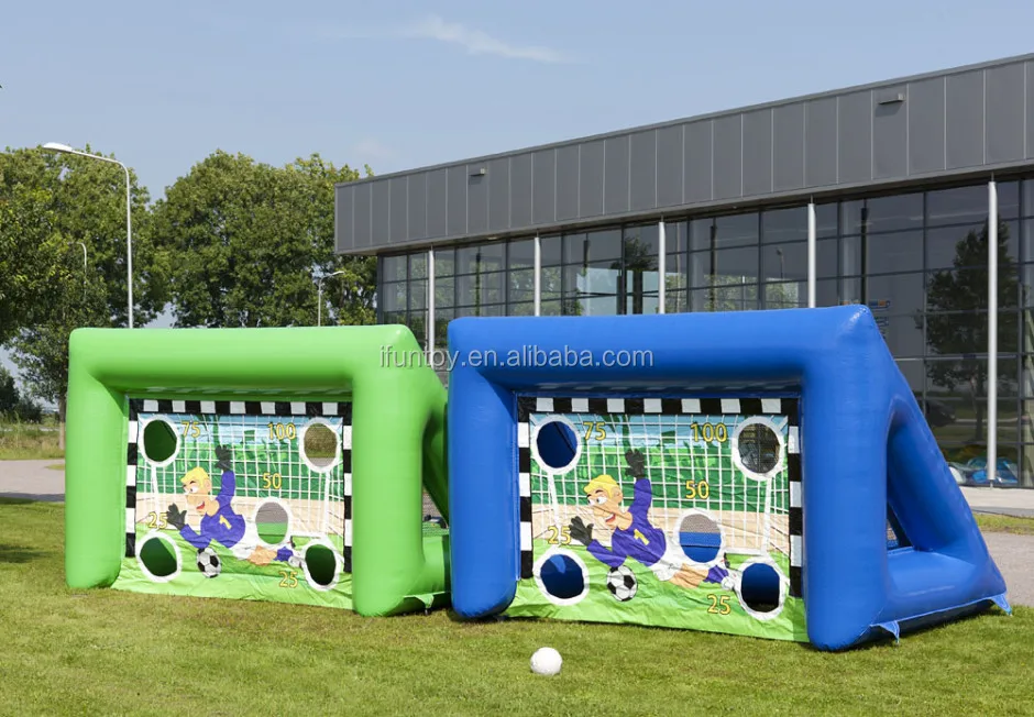 Outdoor Inflatable Soccer Target Shootout Goal / Target Inflatable