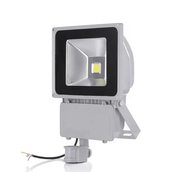 New Outdoor ip65 6000k 100w Low Energy LED PIR Sensor Security Flood Light