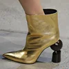 2018 autumn and winter new thick with ankle boots pointed shape with fashion sandals