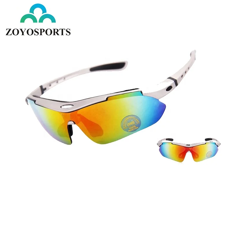 

ZOYOSPORTS Custom Goggles Polycarbon TR90 Cycling Sun Glasses Polarized Outdoor Sports goods Bike Glasses Bicycle Sunglasses, Blue,red,white,black,grey