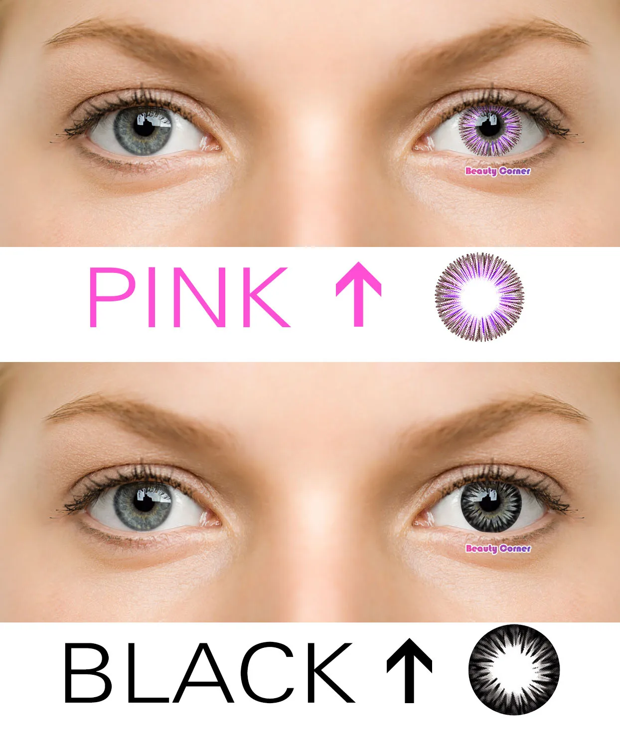 Beauty Coner-2pcs/pair Dandelion Fantasy Big Eyes Soft Colored Contact Lens Cheap Cosmetic Contact Lenses