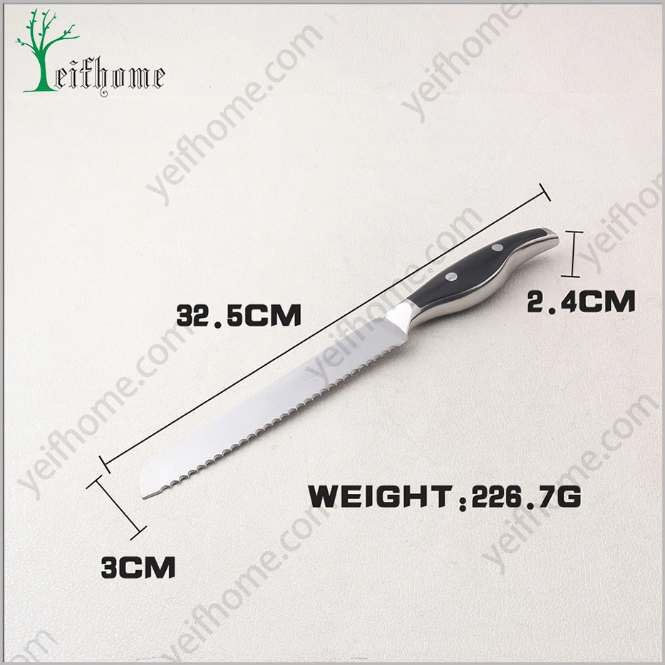 Superior quality certification kitchen bread knife