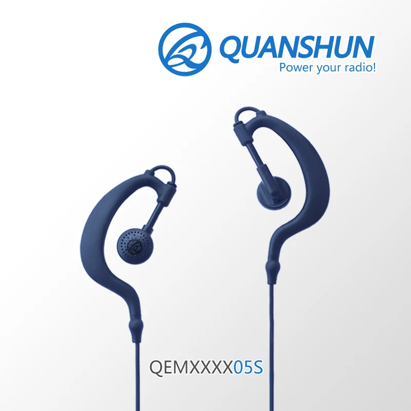 
2 way walkie talkie g shape ear hook new headset earpiece for motorola GP3688 