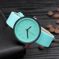 

online shopping of Cheap Korean version simple candy color simple womens watches nice beautiful canvas belt women's watch