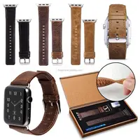 

Vintage Genuine Leather Wrist Band Strap For Apple Watch iWatch 2017 NEW 38/42mm,italian leather watch straps for Apple watch