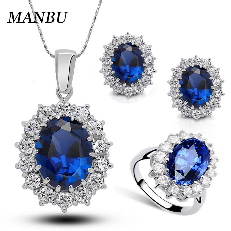 

bridal jewelry set cubic zirconia wedding necklace 1194, Picture