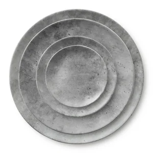 Image of Antiquite Ceramic Dinner Set Vietnam Concrete Dinnerware Plates