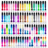 

xuchang factory 80 colors ombre 2 tones 3 tones 4 tones ombre color jumbo braiding hair