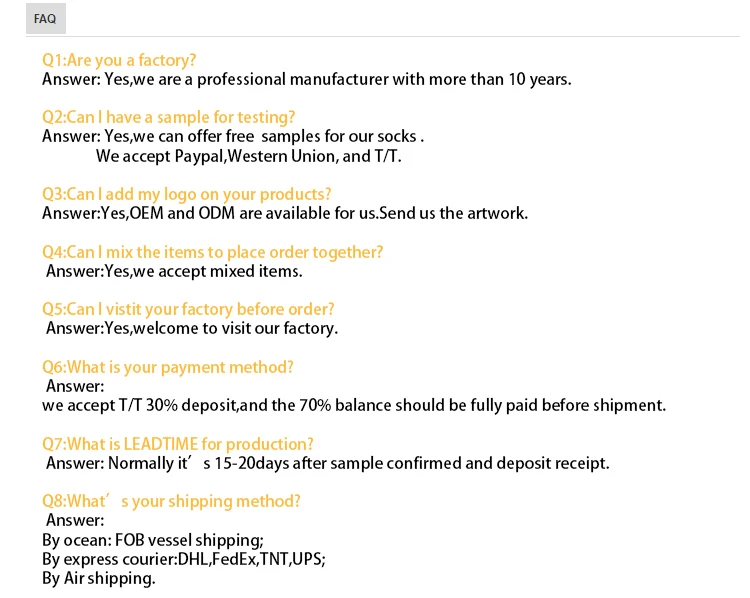 FAQ