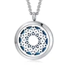 Openable Empty Aromatherapy Diffuser Pendant Jewelry 316L Stainless Steel Essential Oil Locket Necklace