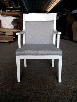 Gray Purple Wood Dining Chair With Fabric Seat For Livingroom And