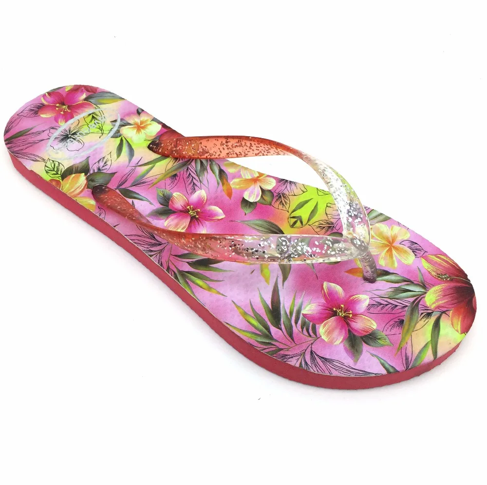 flip flops with flowers