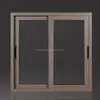 Champagne color aluminum frame horizontal sliding window
