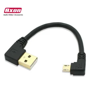 15cm 50cm 1m 90 degree right angle Micro USB cable Gold Plated