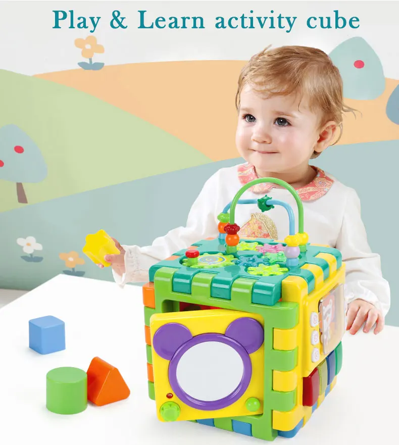 play and learn activity cube