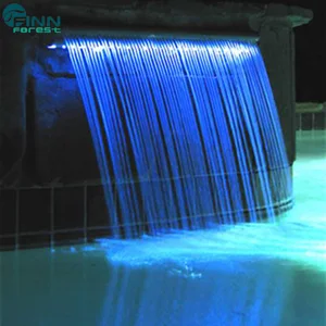 Image of Wall Hanging In Door Pool Fountains And Waterfalls With Led