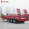 Heavy duty 100 ton low bed semi trailer with Hydraulic Loading Ramp in namibia
